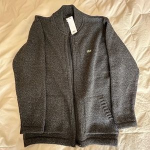 New Lacoste Wool Zip Up Jacket